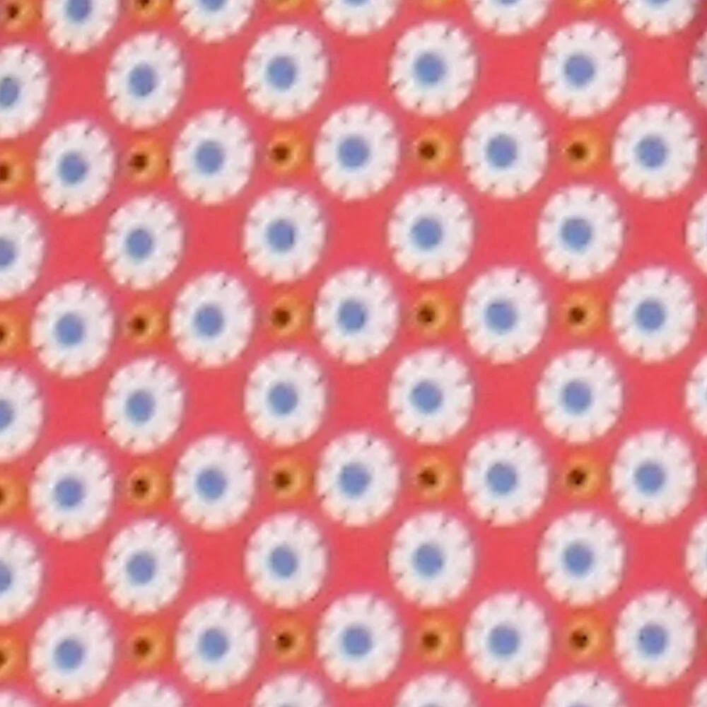 MAX STUDIO Dress Wrap Floral Abstract Daisy Retro Casual Ruffle Orange White L - Picture 8 of 17